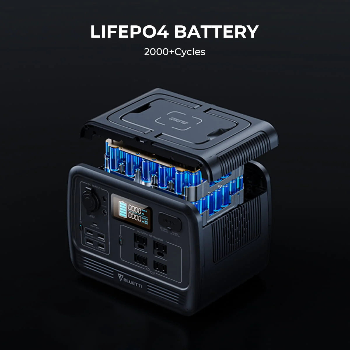 700W 537Wh LiFePO4 Portable Solar Generator O5864