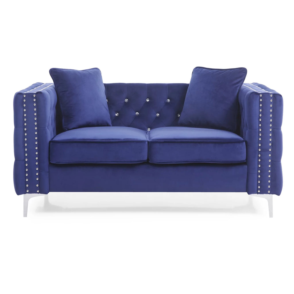 Blue Loveseat U779782