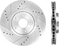 Front Drilled & Slotted 5 Lug Rotors A122115