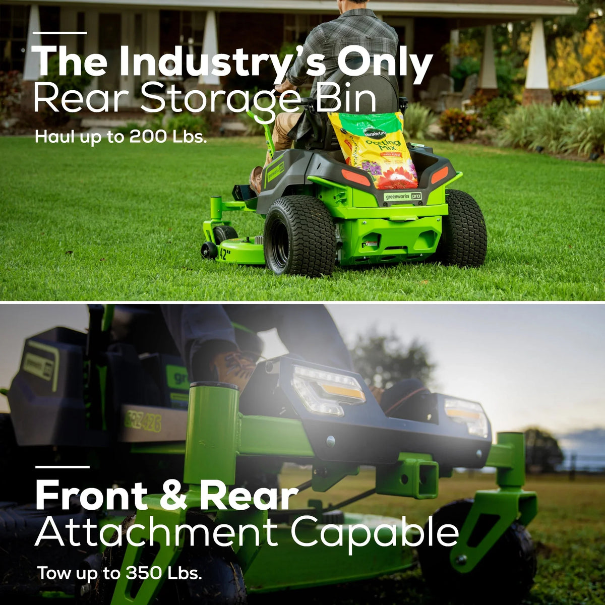 60V 42” Electric Zero Turn Mower with 8 Ah Batteries E54105