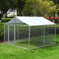 Black Outdoor Dog Kennel with Waterproof Cover T6233