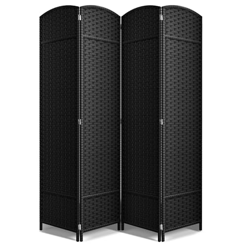 4 Panel 6 ft. Tall Mesh Hand-Woven Room Divider W8835