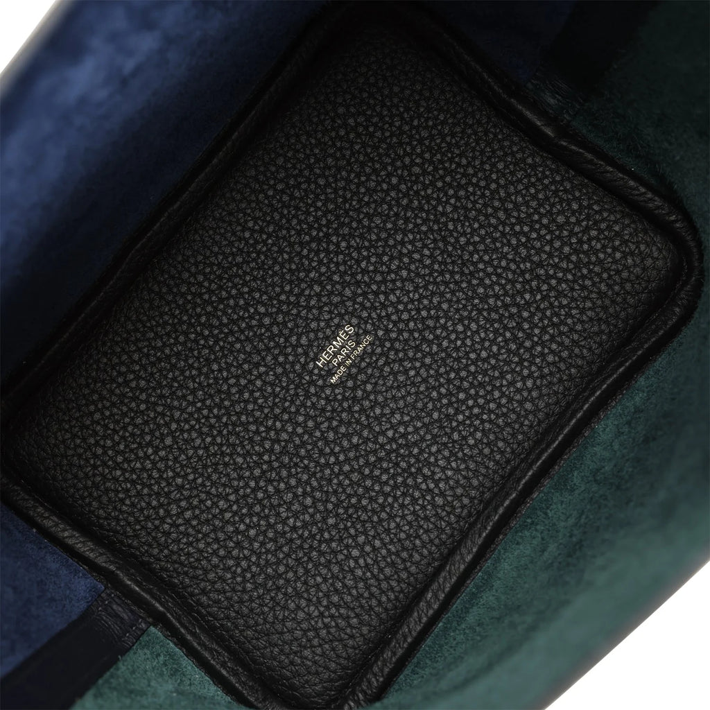 Bleu Nuit and Vert Cypress Clemence 18 Bag B883