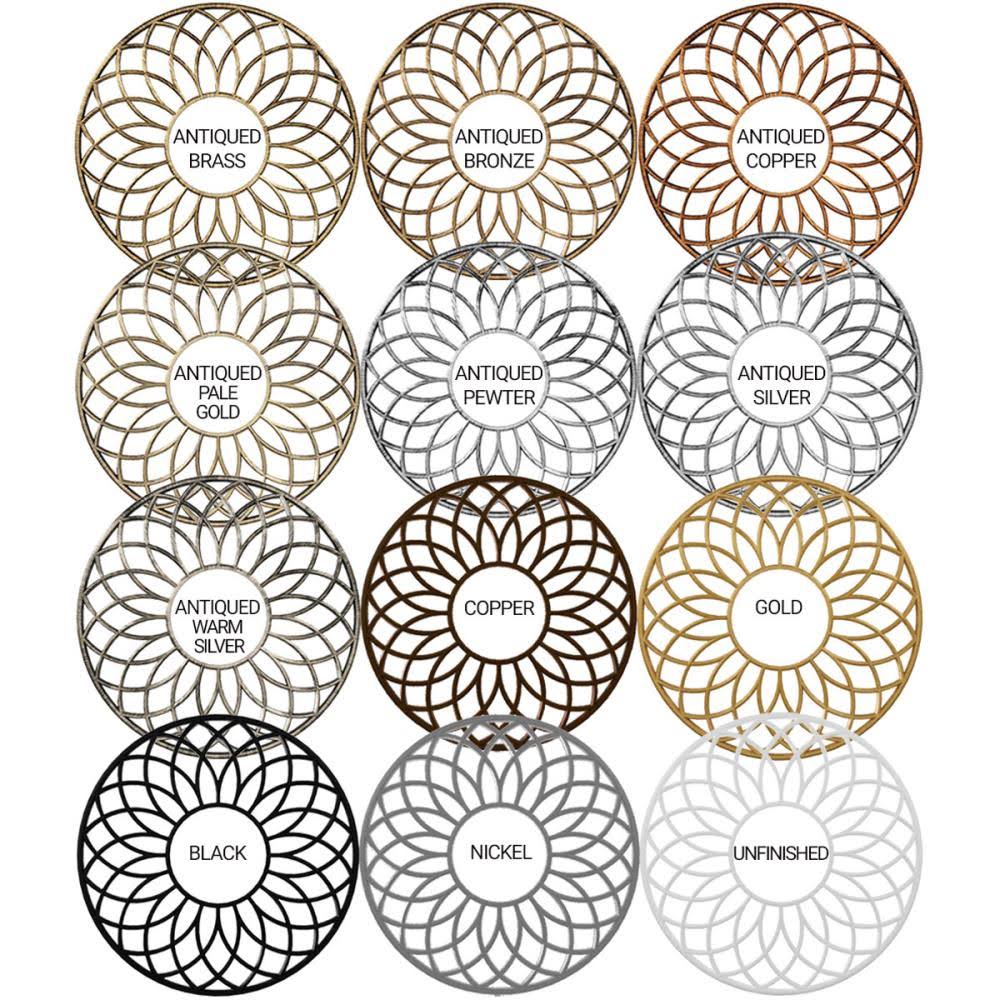 32x22OD x 11 7/8x22ID x 1x22P PVC Pierced Ceiling Medallion M1238