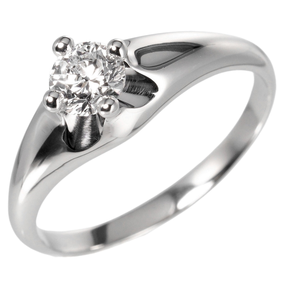 Solitaire Ring Platinum Diamond T458456