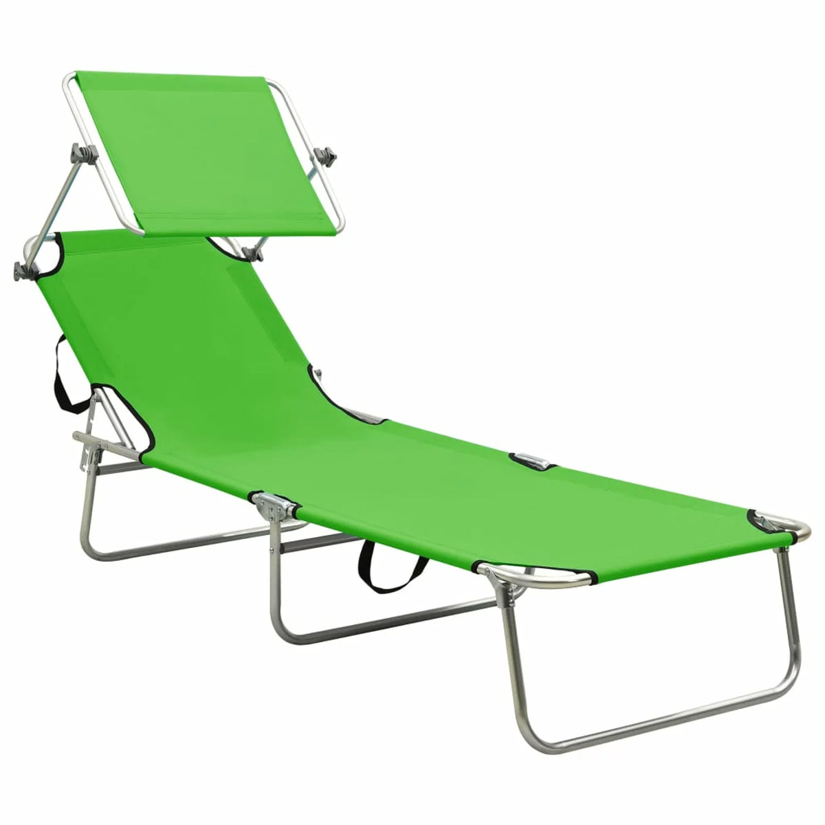 Green Foldable Outdoor Lounge Chaise Chair T186