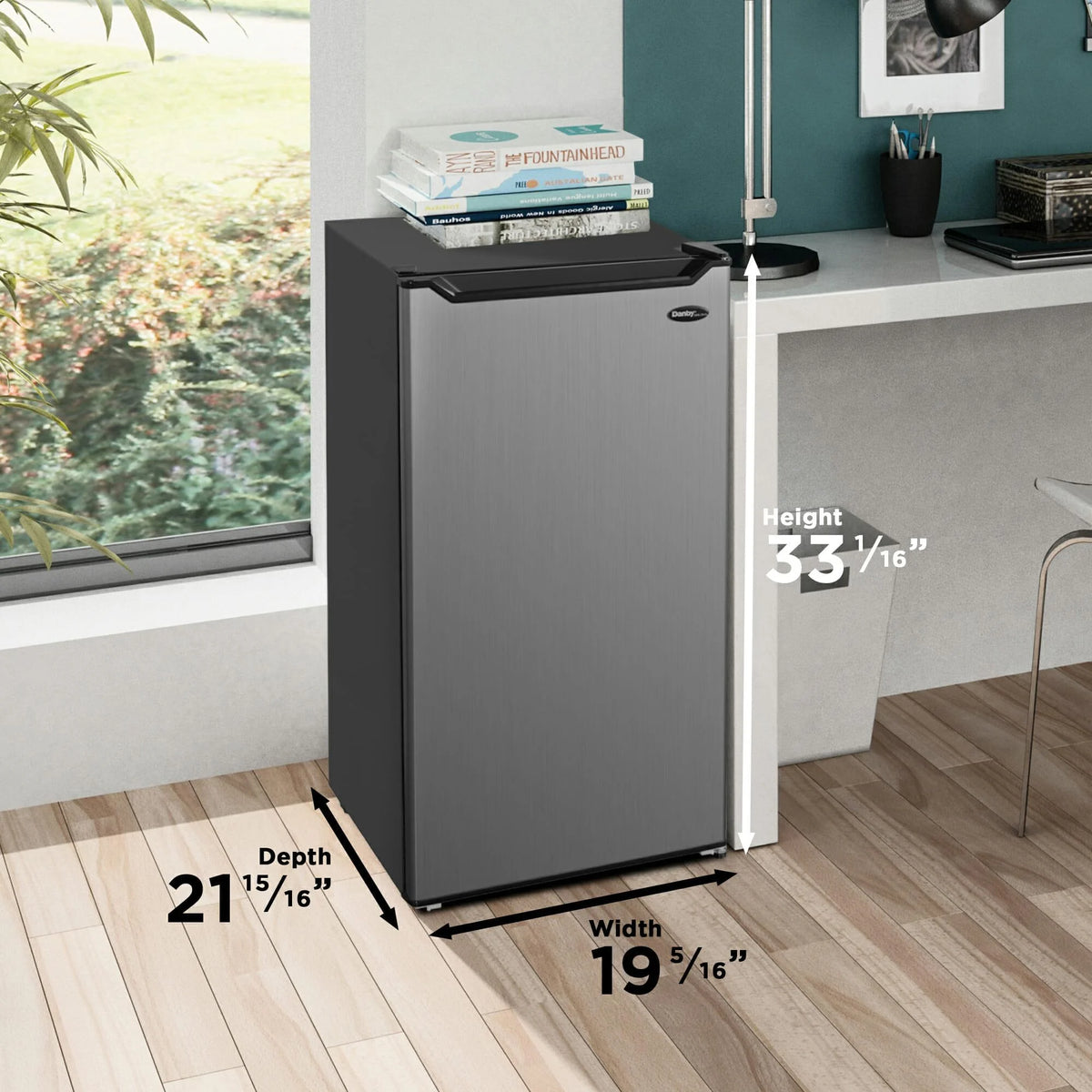 4.4 cu. ft. Compact Refrigerator Spotless Steel T33696