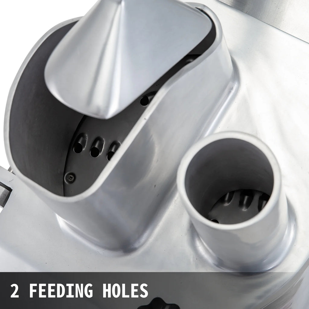 110V Commercial Food Processor, 550W Electric Vegetable Slicer, Stainless Steel Detachable 6-blades Y30646