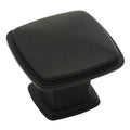 Flat Black Square Cabinet Knob 25 Pack V987215