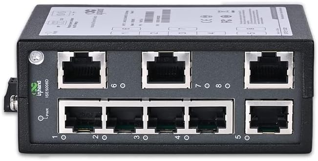 3-Port Unmanaged Industrial Ethernet Switch, Single Mode Dual SC Fiber, Pack of 2 A409595