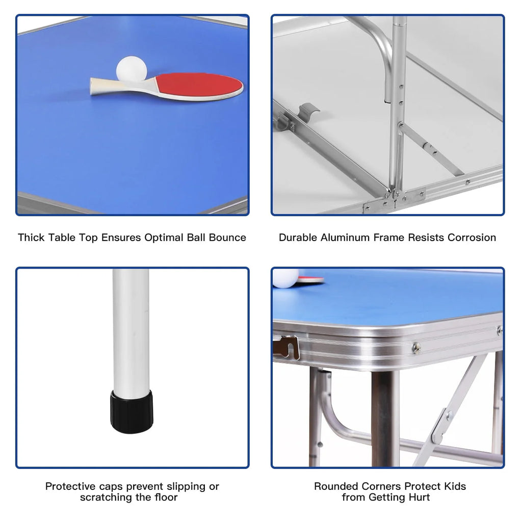 Portable Folding Table Tennis Table with Accessories R208