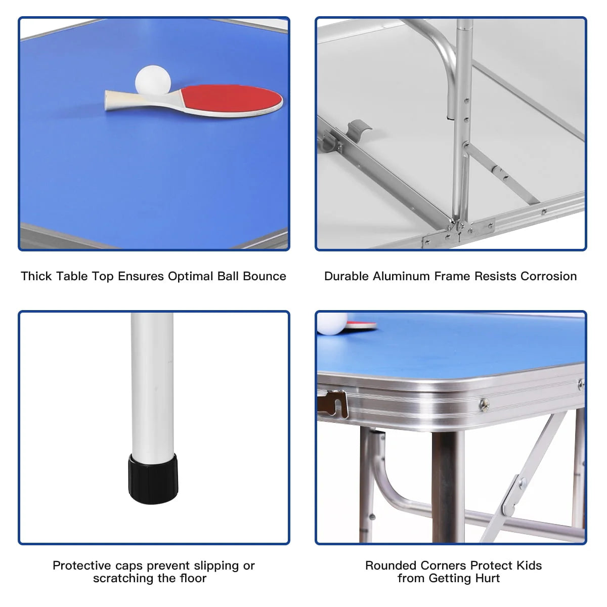 Portable Folding Table Tennis Table with Accessories R208