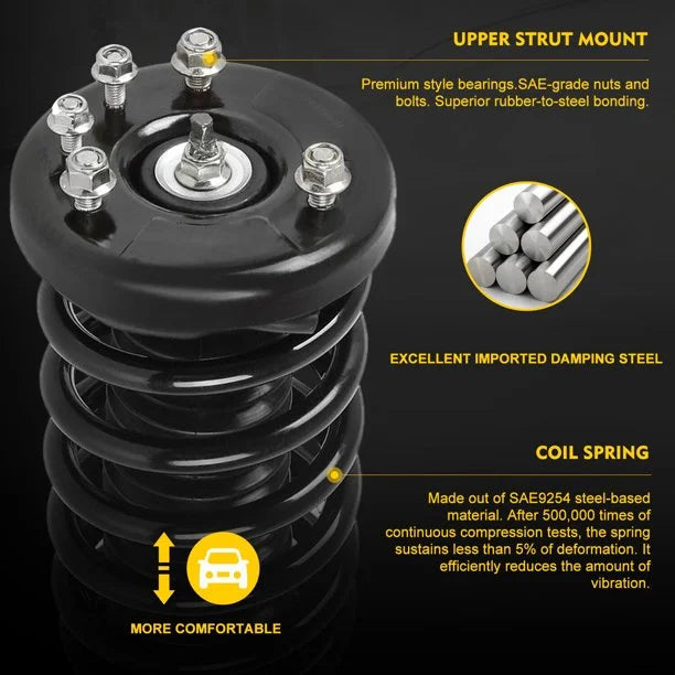 Front Left/Right Strut w/Coil Spring Assembly H841