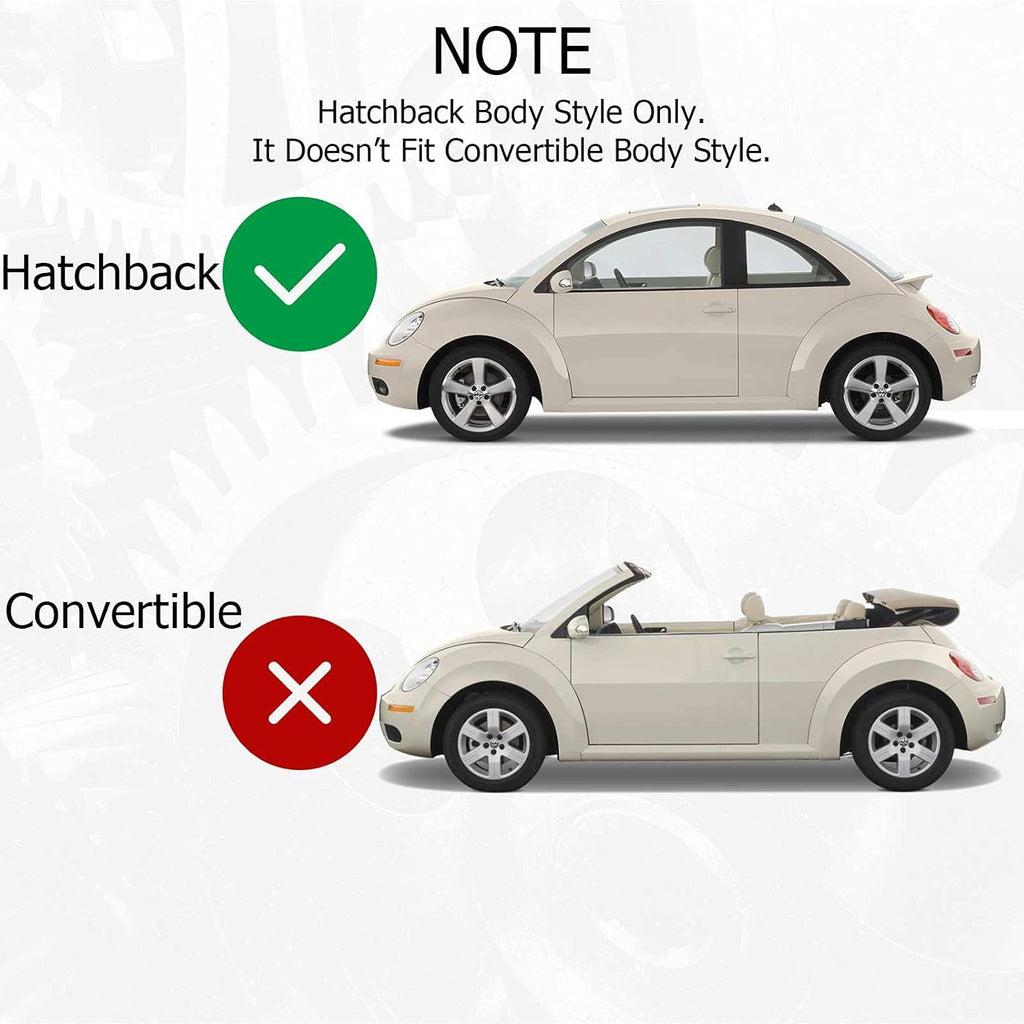 Power Window Regulator without Motor Compatible with Volkswagen Beetle 1998-2010 Hatchback Front Passenger Side Pack of 2 V979249
