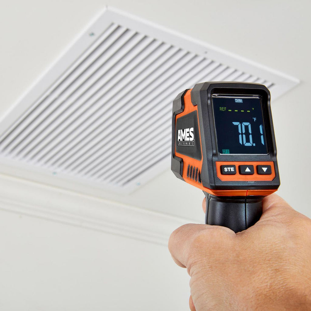 Infrared Laser Thermometer with Color Alarms C51589