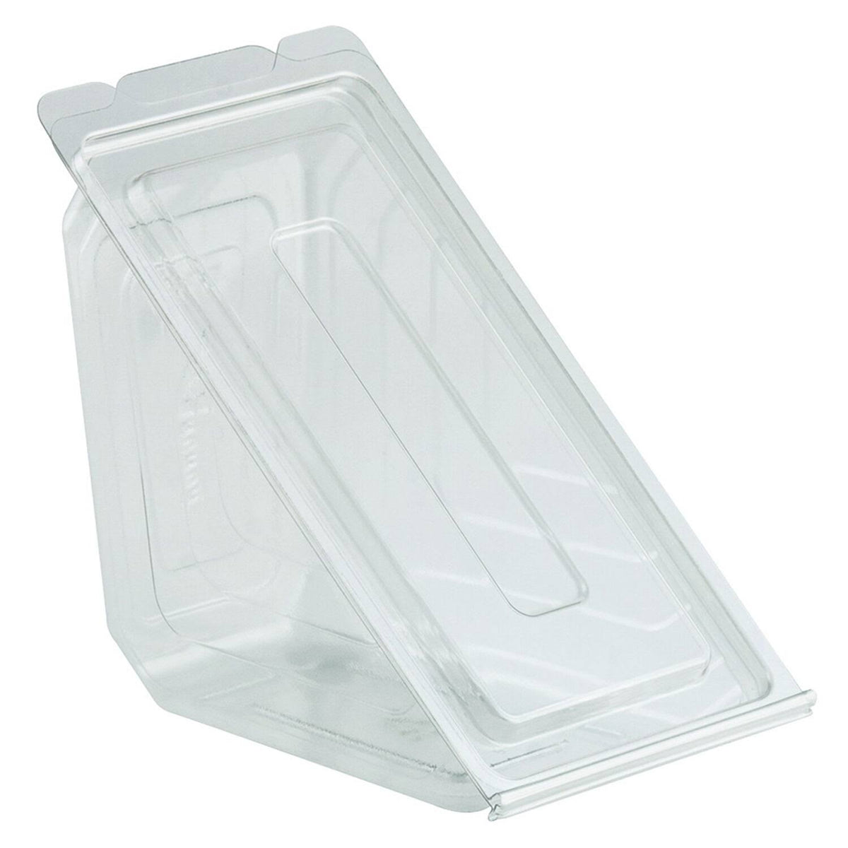 Clear Hinged Sandwich Wedge Container, 250 per Case W9484