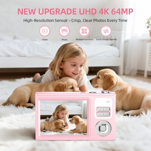 64MP 4K Digital Camera with 2.8" IPS Screen and 16X Zoom U6469