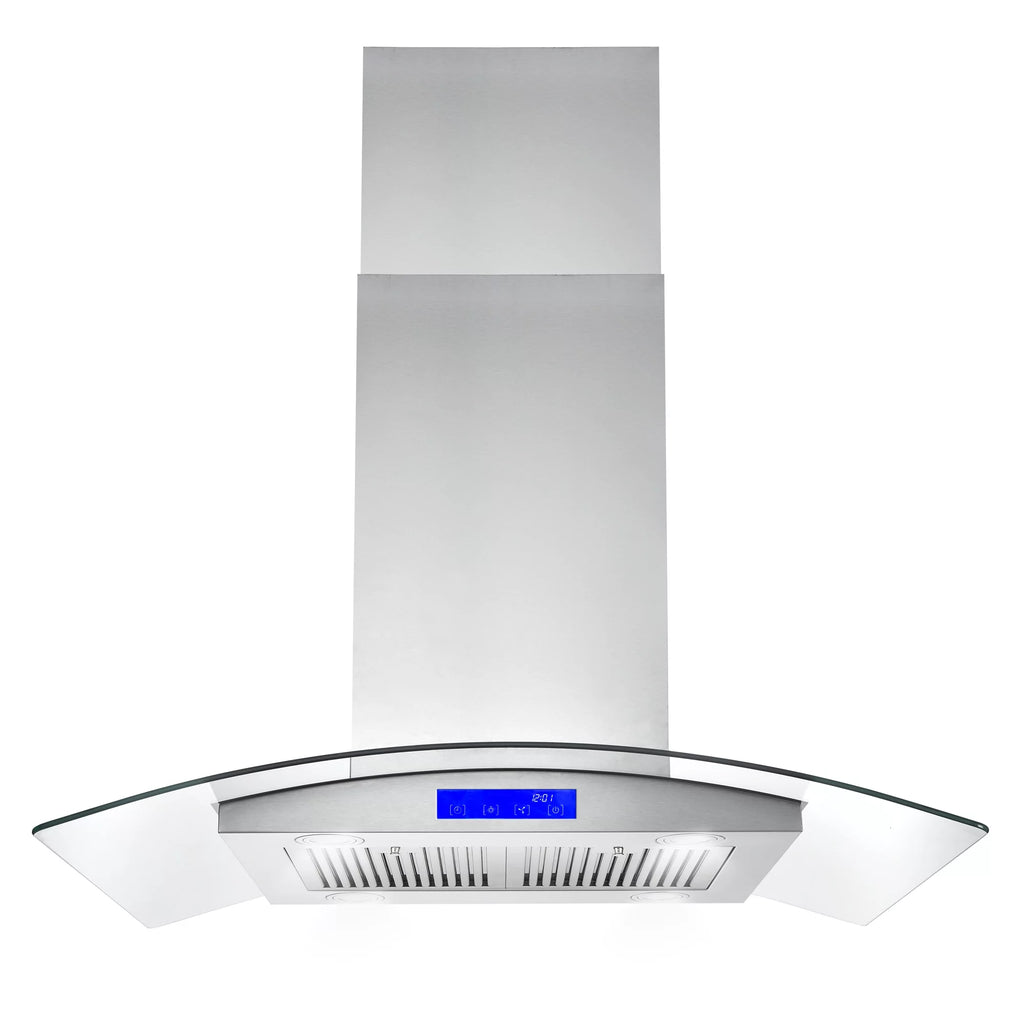 36 in. Ducted Island Range Hood in Stainless Steel O897510