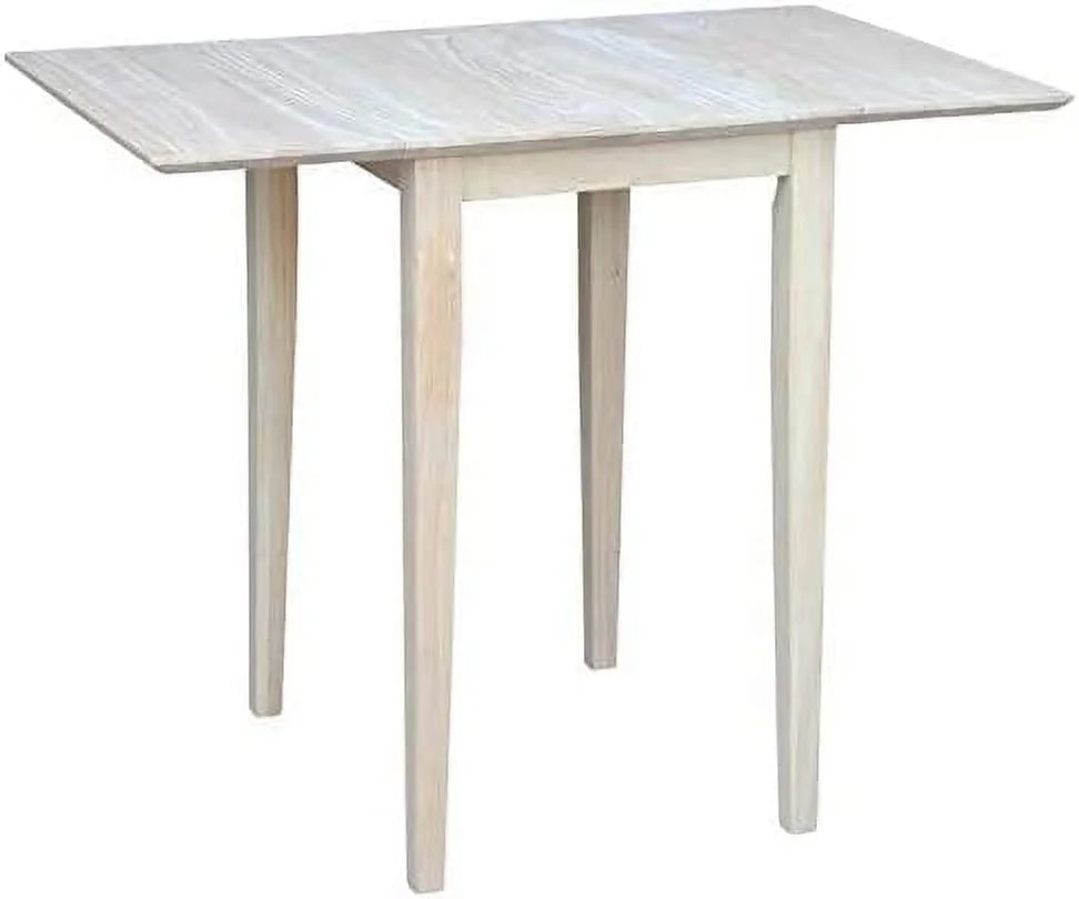 Unfinished Natural Wood Drop Leaf Dining Table R5620
