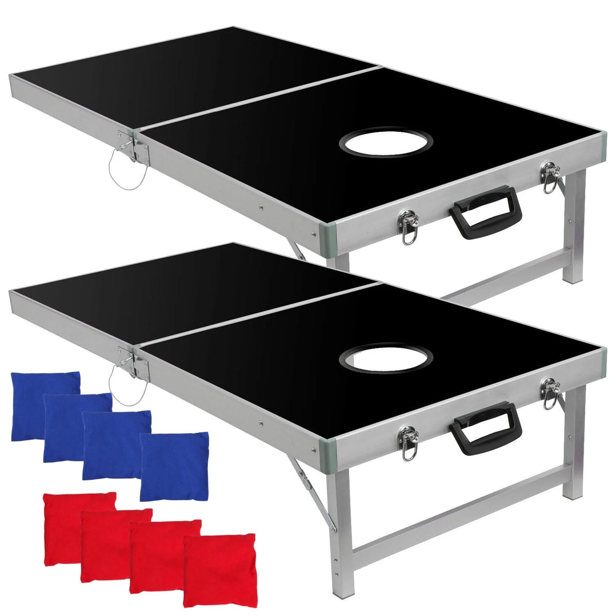 4FT x 2FT Wood Cornhole Bean Bag Toss Game Set with Carry Case G65470