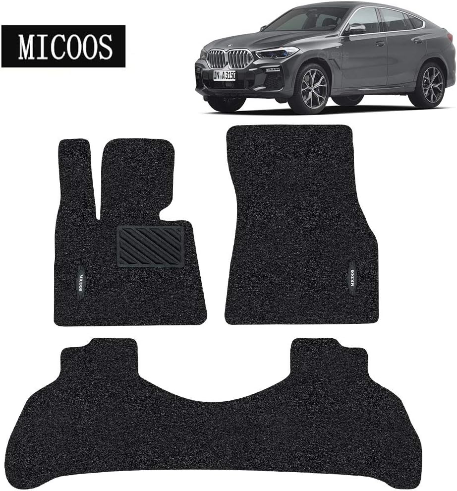 Black Waterproof Car Floor Mat Set for BMW X6 (2019-2020) U230567