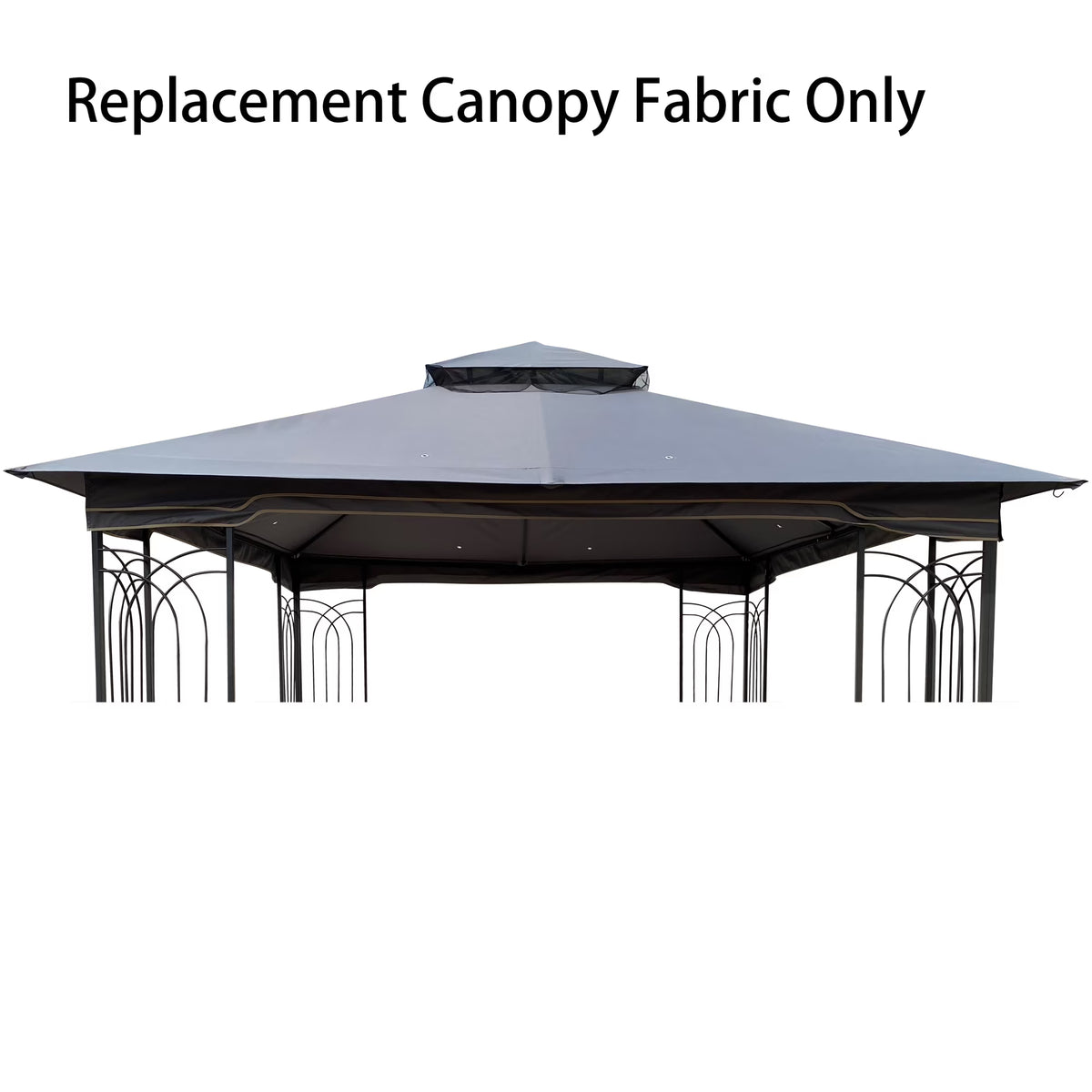 Gray Patio Gazebo Replacement Canopy Top X847