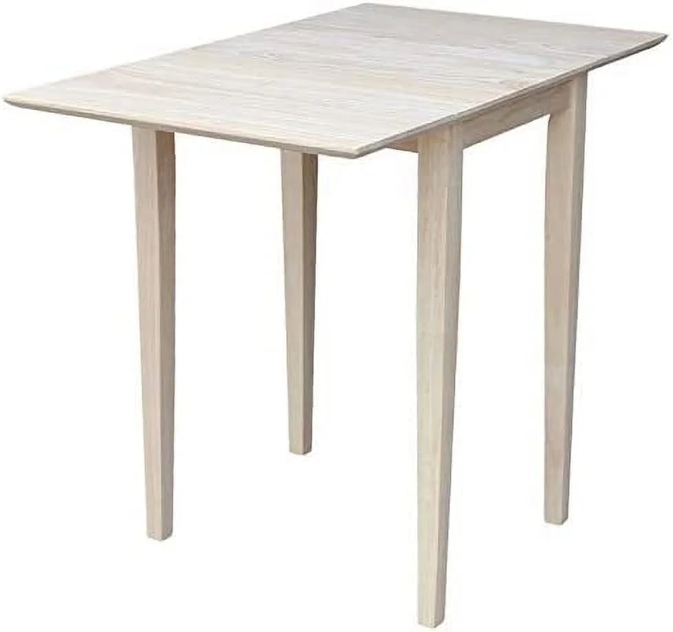 Unfinished Natural Wood Drop Leaf Dining Table R5620