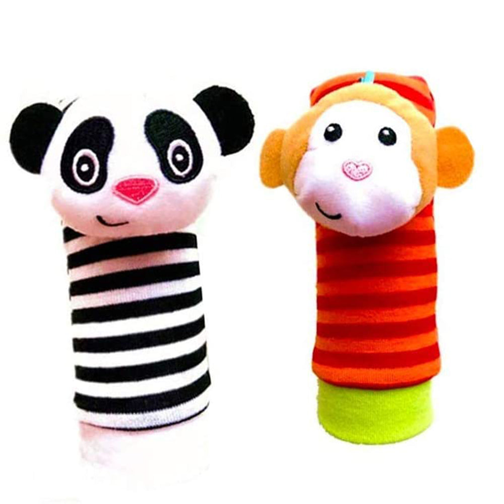Baby Socks Toys Wrist Rattle and Foot Finder Developmental Early Educational Toys Set (4 PCS) U256397