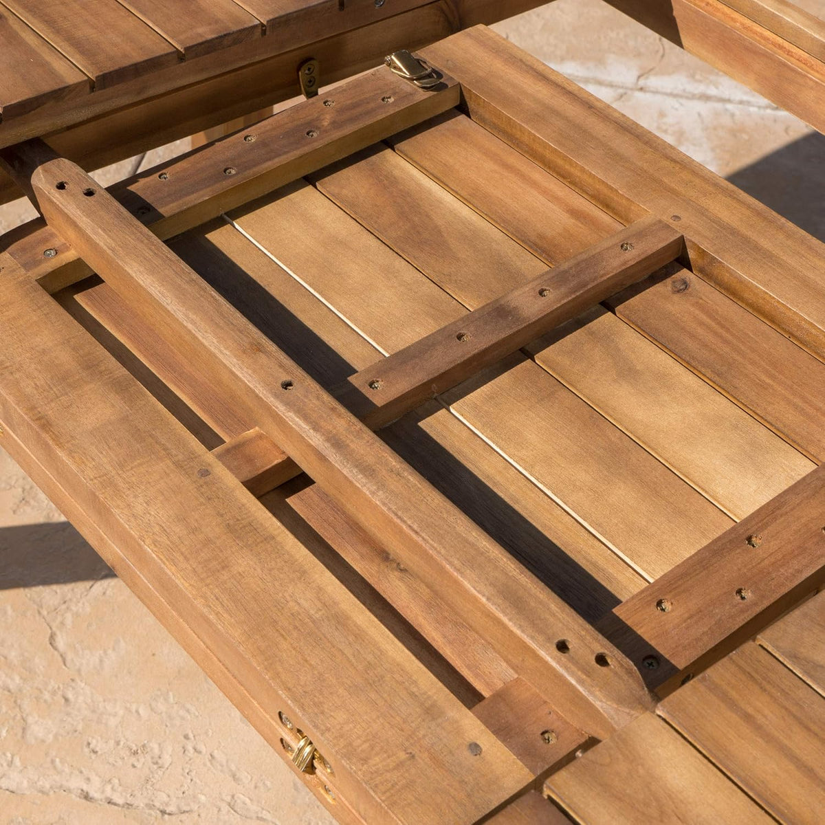 Teak Finish Acacia Wood Outdoor Dining Table K150