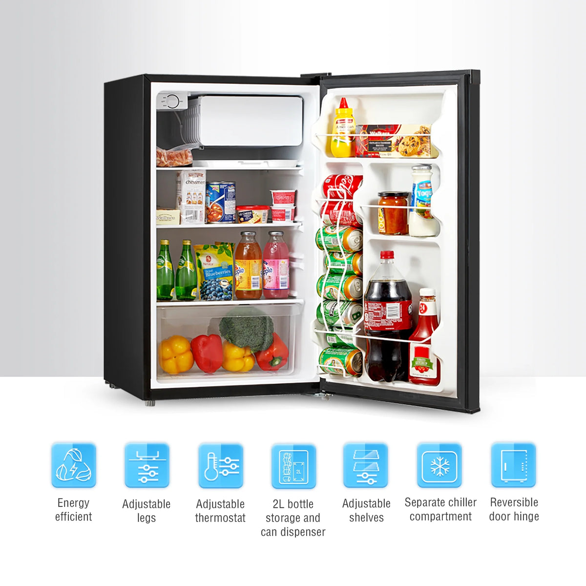 4.4 Cu ft One Door Mini Fridge F248