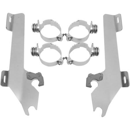 Polished Batwing Fairing Mounting Kit F814