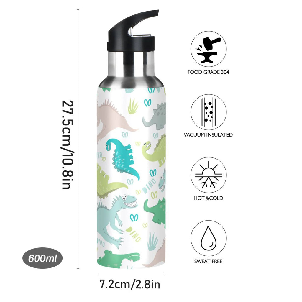 Stainless Steel Insulated Water Bottle with Straw Lid Z645