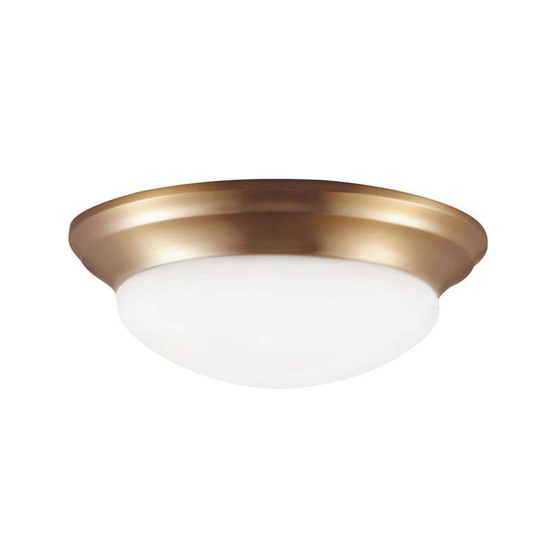 Brushed Nickel Three Light Ceiling Flush Mount J986916