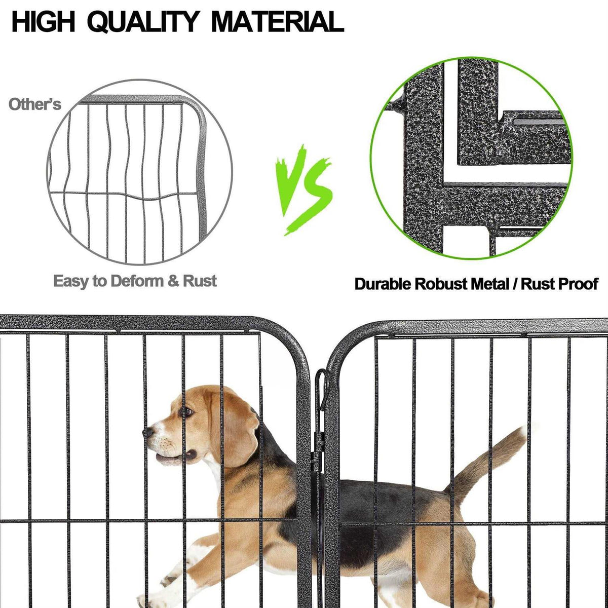 32 inch 16 Panel Foldable Metal Pet Playpen X7565