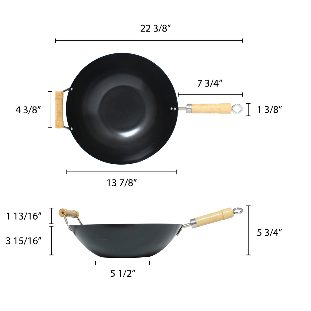 14" Wood Handle Pan R583868