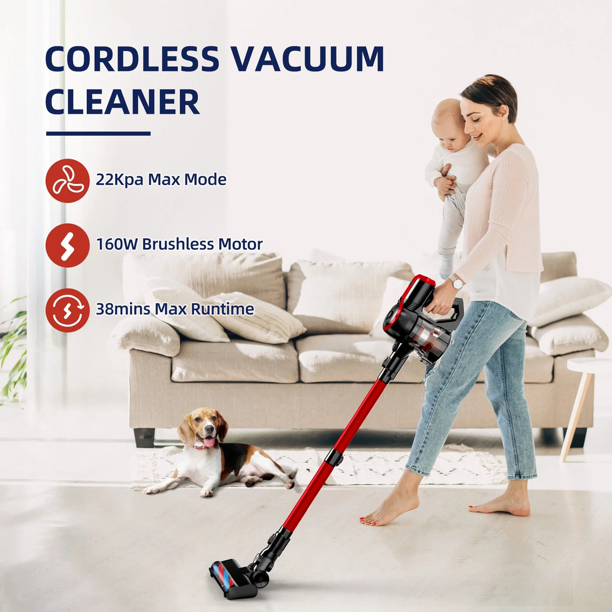 Cordless Vacuum Cleaner 4 in 1 I62093