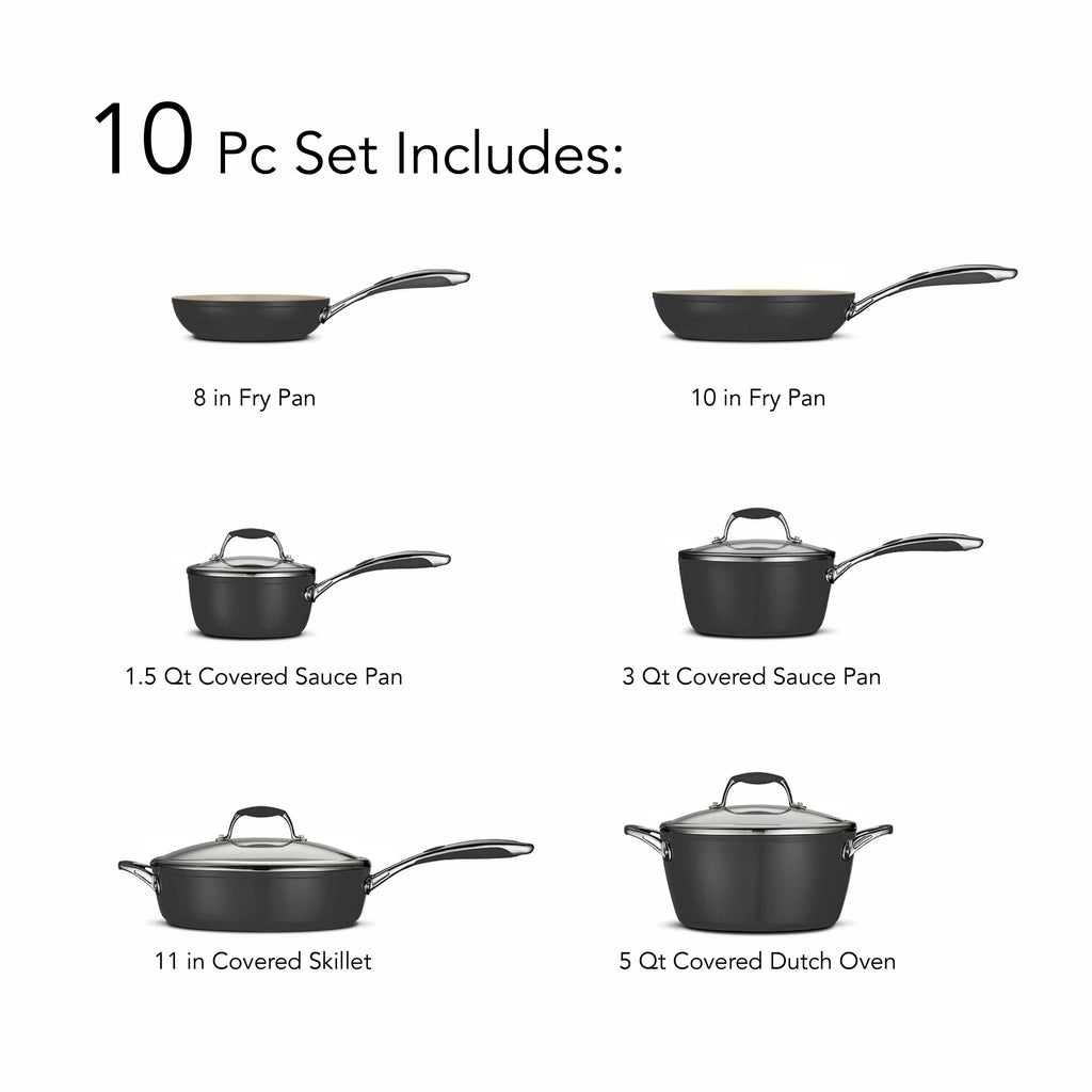 10-Piece Ceramica Cookware Set Q4271