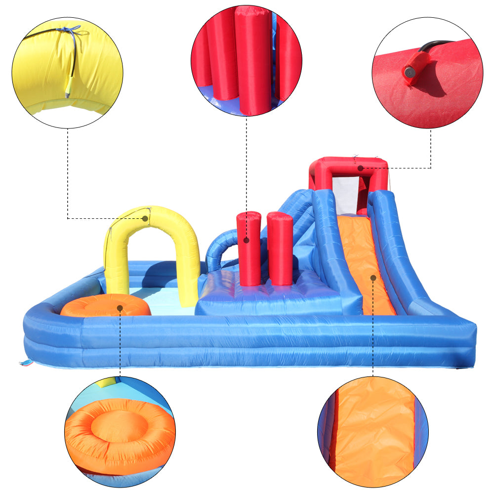 Inflatable Water Slide Bouncy Castle with Pool Area and Climbing Wall O3614
