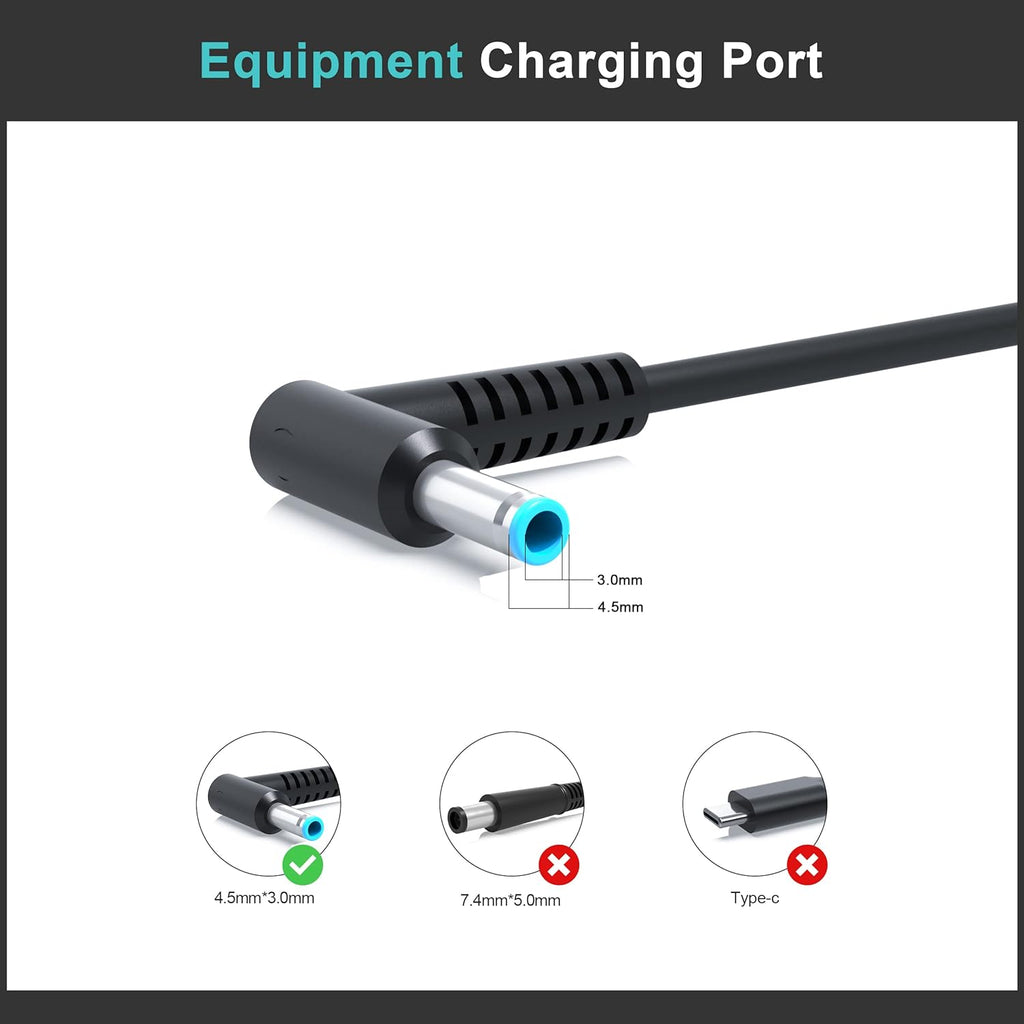 200W Slim Charger for HP Laptop Power Adapter Pack of 2 J666