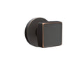 Passage Square Knob with Disk Rose, Oil Rubbed Bronze L84343