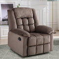 Brown Padded Manual Recliner W62509