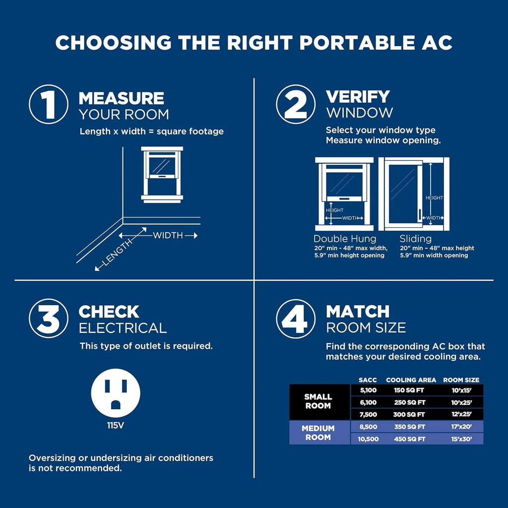 6,100 BTU Portable Air Conditioner X2937