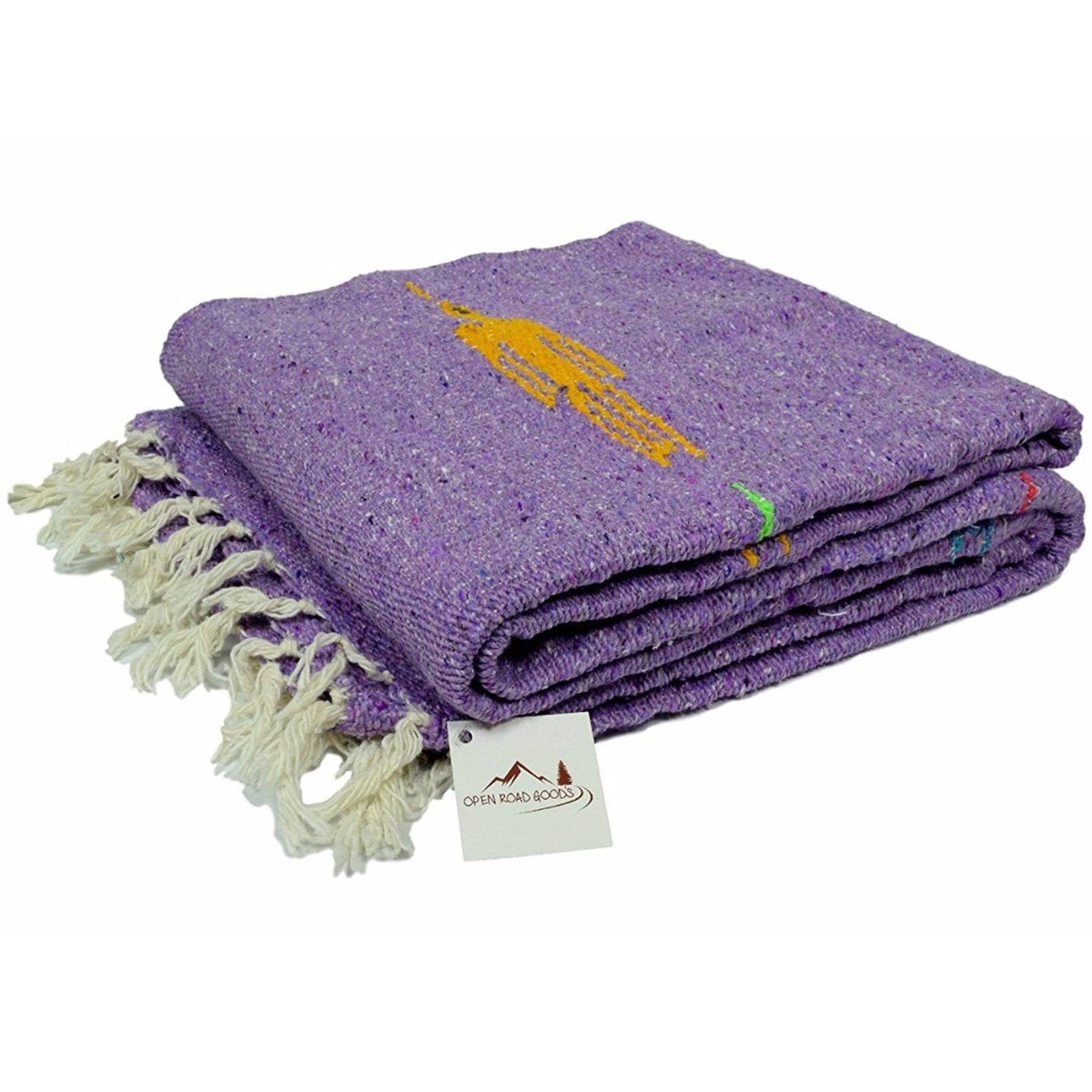 Purple Thunderbird Large Yoga Throw Blanket Serape N3436