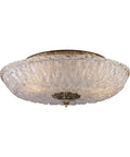 Antique Silver Leaf 2 Light Flush Mount Z8065