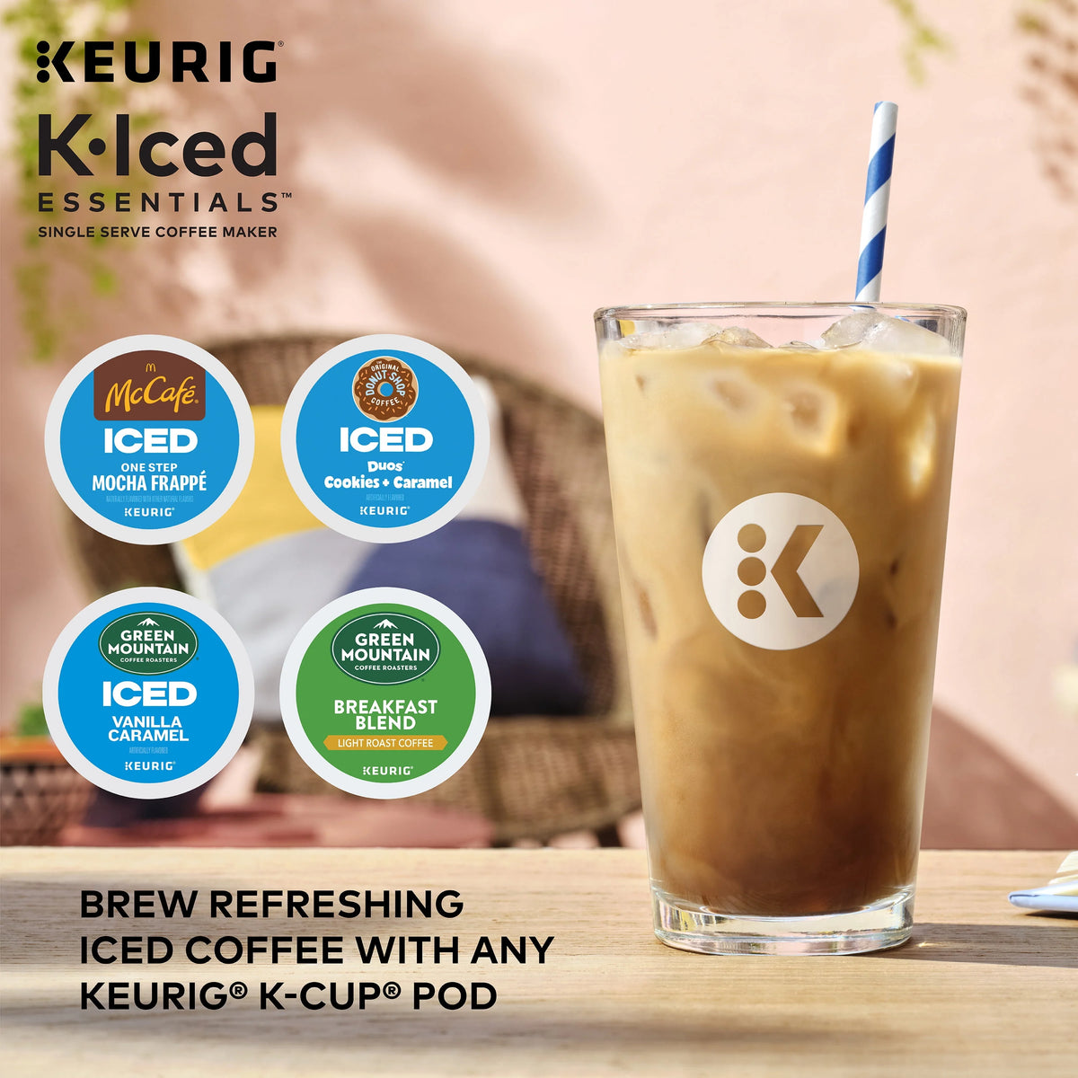 White Iced and Hot Single-Serve Coffee Maker H9000