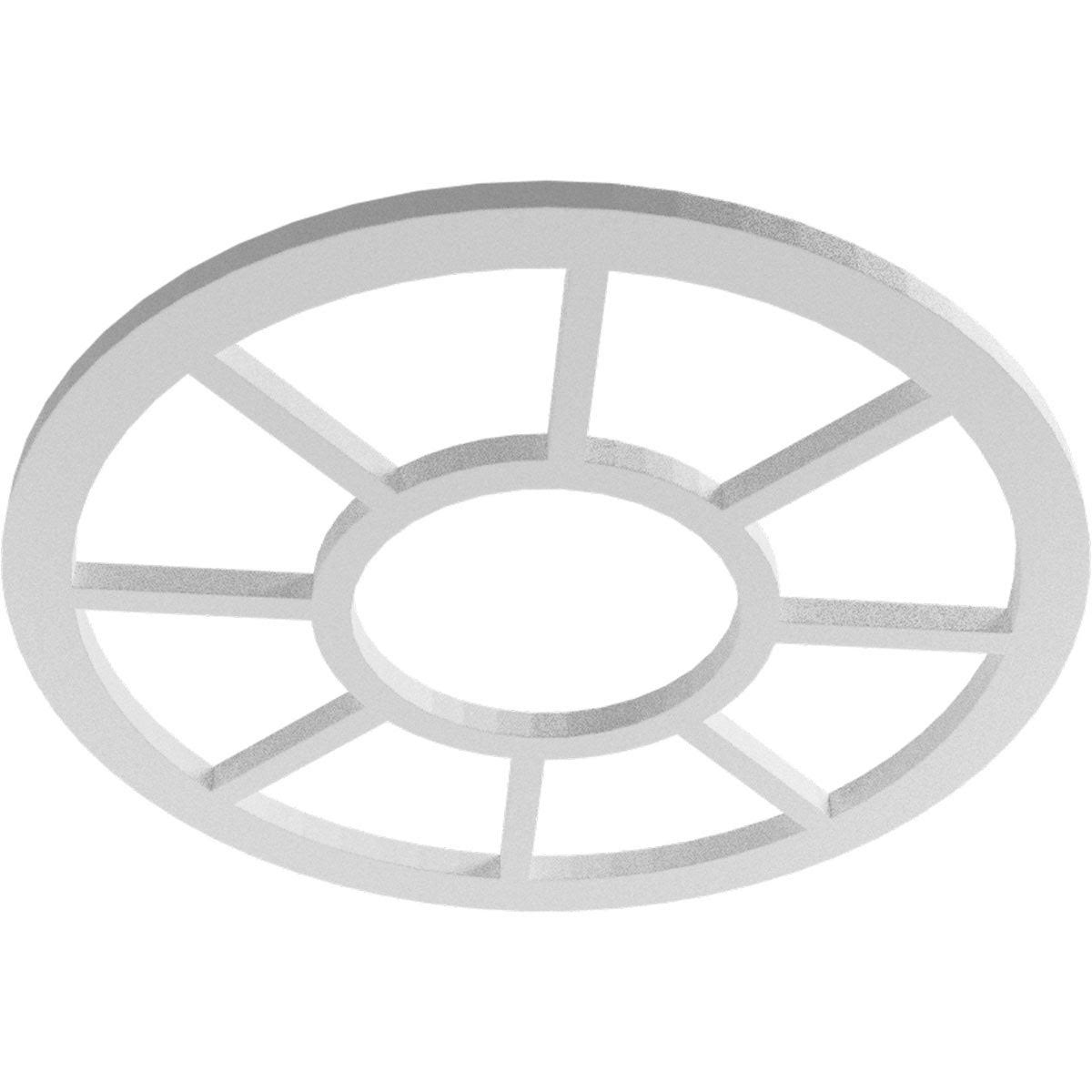 30x22OD x 10 7/8x22ID x 1x22P PVC Pierced Ceiling Medallion C2745