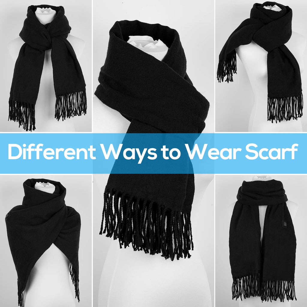 Heated Scarf Black Q297