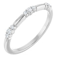 14K White 1/8 CTW Lab-Grown Diamond Stackable Ring B458273