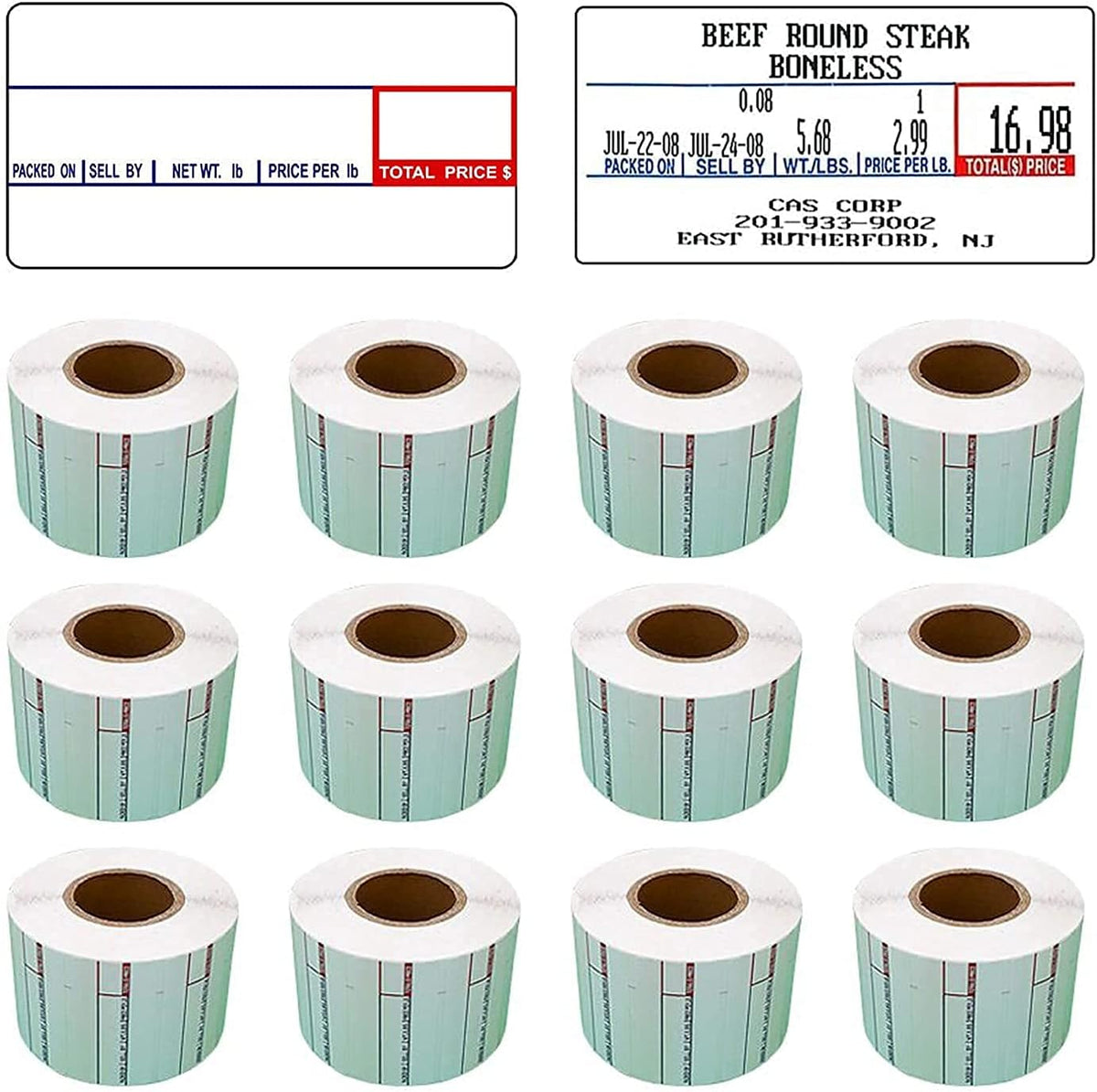Printing Scale Label, 58 x 30 mm, 24 Rolls Per Case I5440