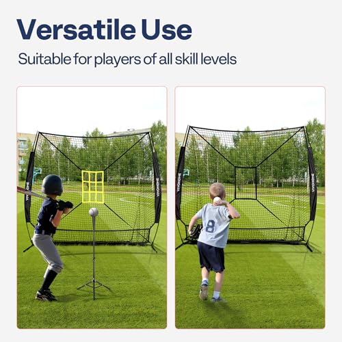 7 x 7 ft Baseball Softball Hitting Net with Carry Bag H7158